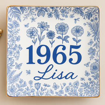 Personalized Birthday –  1965 Custom Dish  - Birthday Gift Ideas