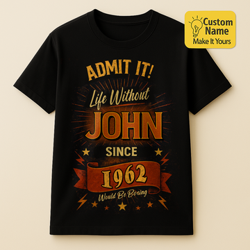 Personalized Birthday T-Shirt – Admit It Life Without Custom name 1962 years  – Unique Birthday Gifts - Birthday Gift Ideas