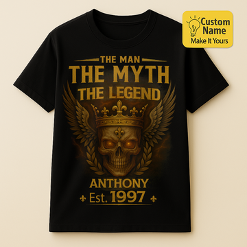 Personalized Birthday T-Shirt – The Man The Myth The Legend Custom name 1997 years  – Unique Birthday Gifts - Birthday Gift Ideas