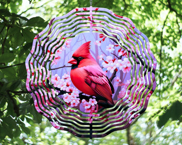 Cardinal Wind Spinner, Red Bird Wind Spinner