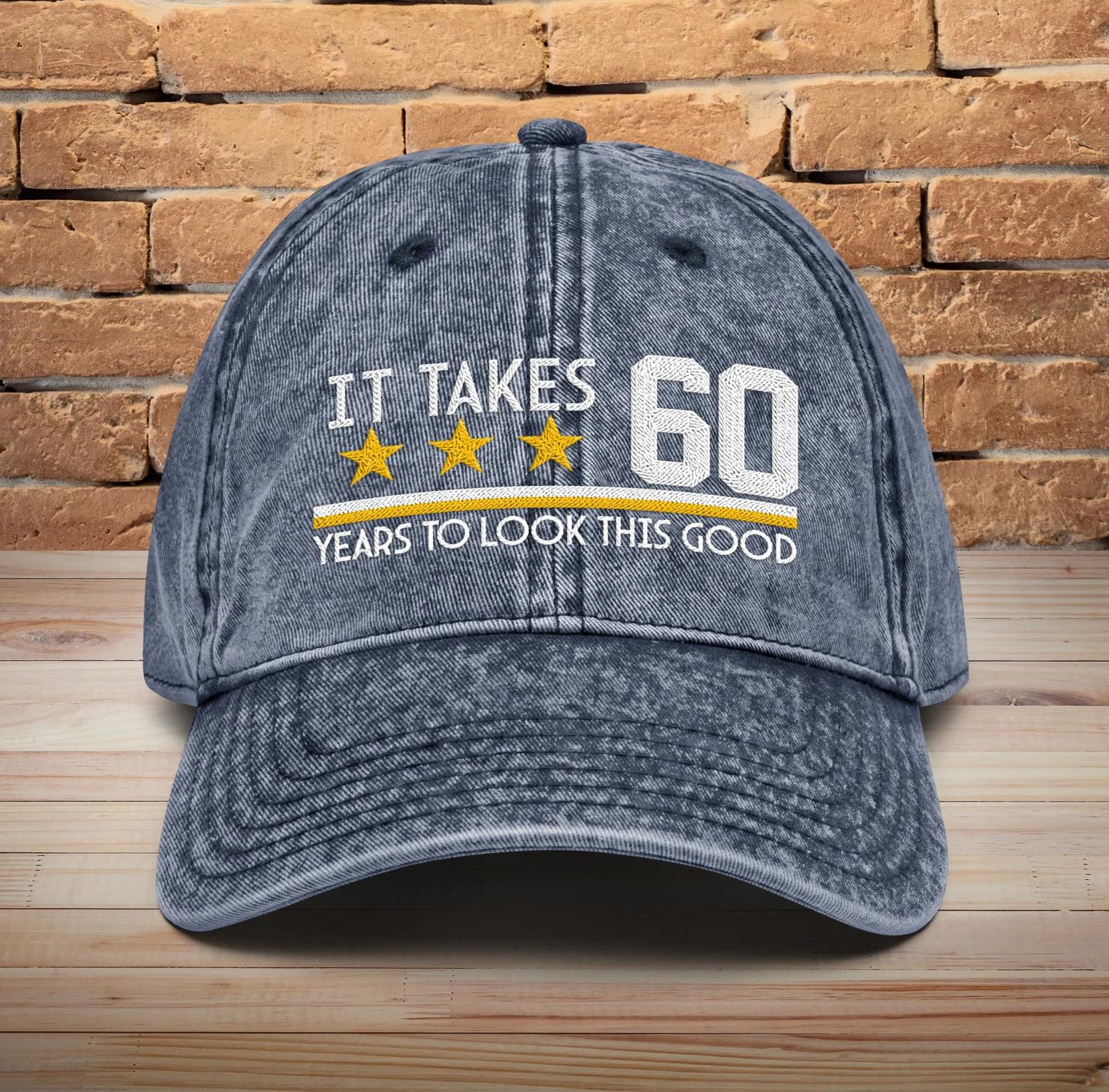 Personalized Birthday Name - It Took 60 Years to Look This Good 1965 Cap Embroidery - Birthday Gift Ideas