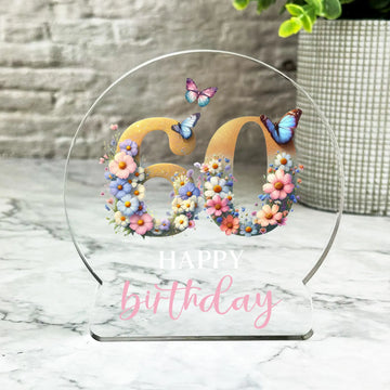 Personalized Birthday – 60th Gift For Birthday Floral - Birthday Gift Ideas