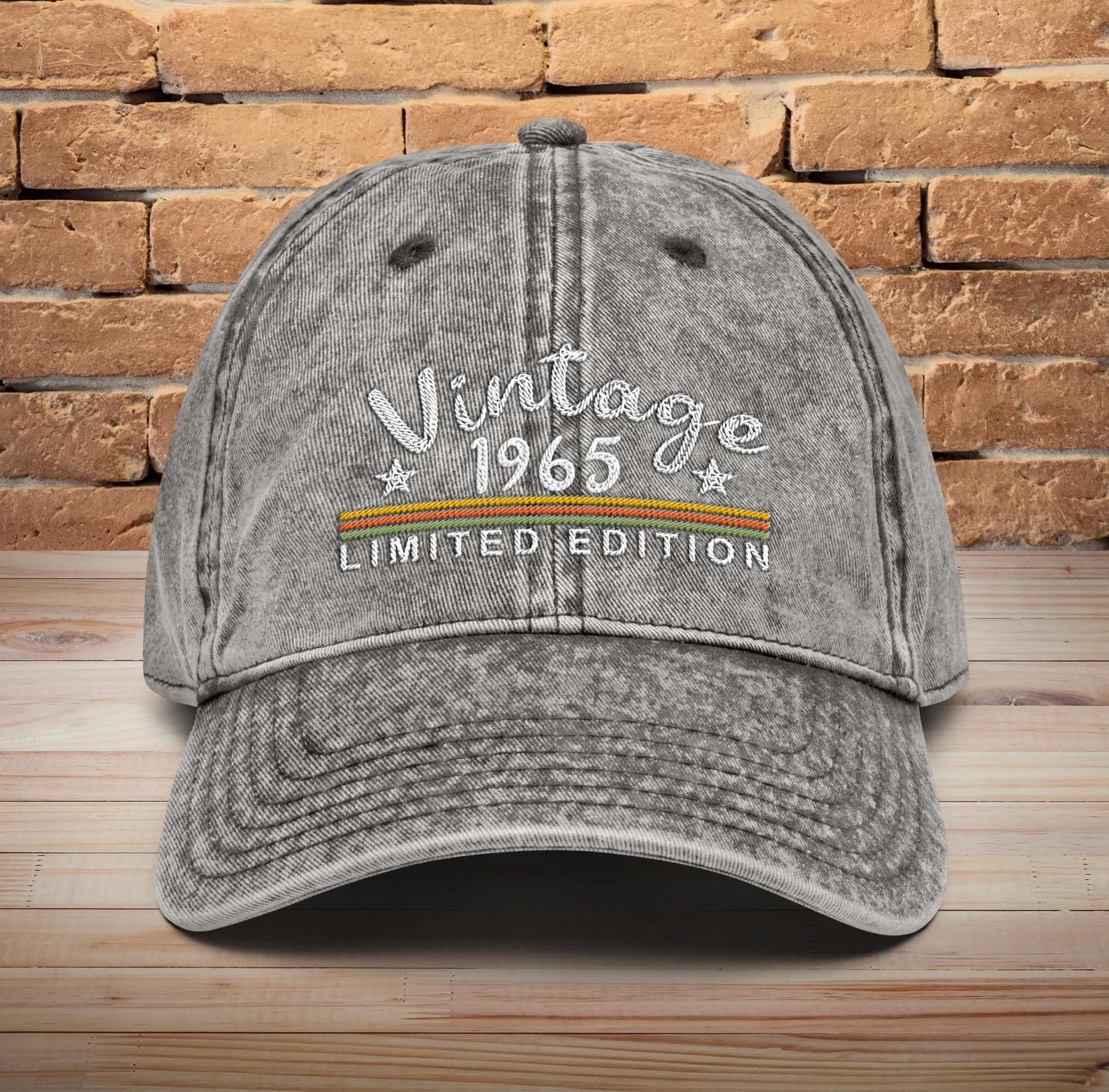 Personalized Birthday Name - Legend Since 1965 Cap Embroidery - Birthday Gift Ideas