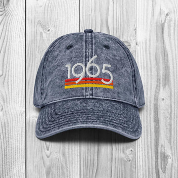 Personalized Birthday Name - Limited Edition Vintage 1965 Cap Embroidery - Birthday Gift Ideas