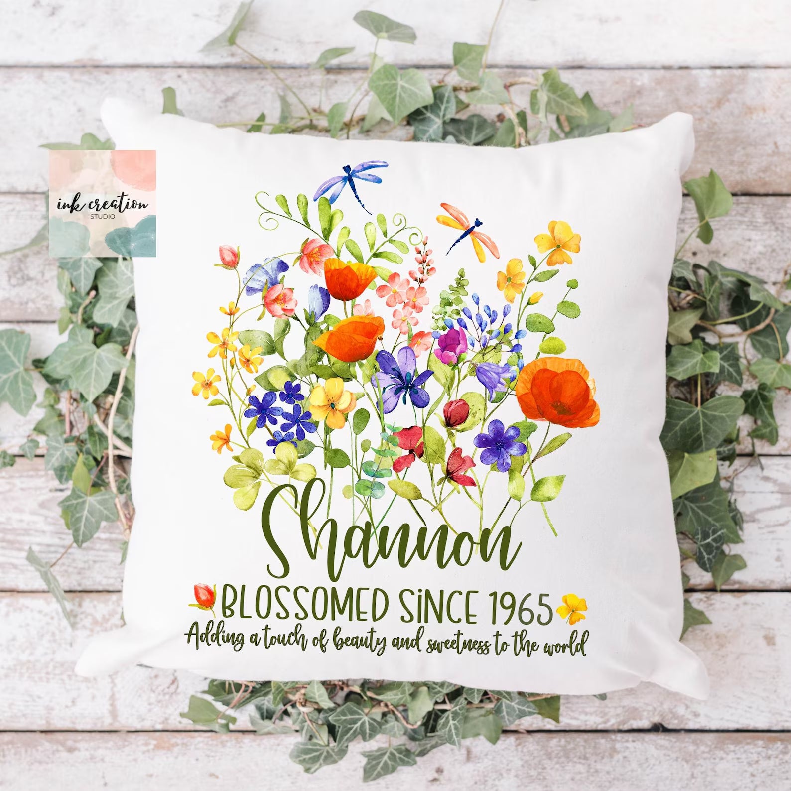 Personalized Birthday –  1965 Birthday Pillows- Birthday Gift Ideas