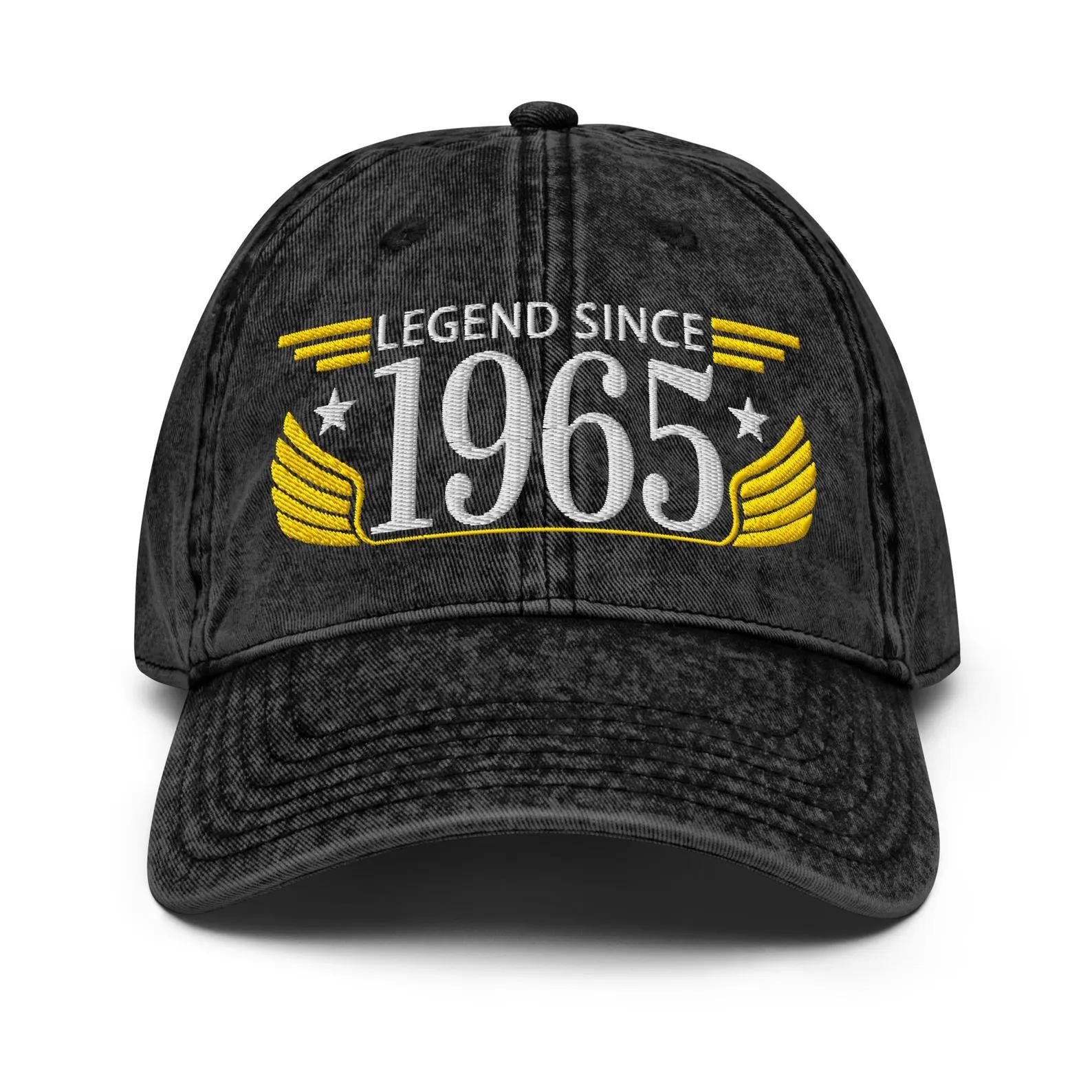Personalized Birthday Name - Retro Wings Legend Since 1965 Cap Embroidery - Birthday Gift Ideas