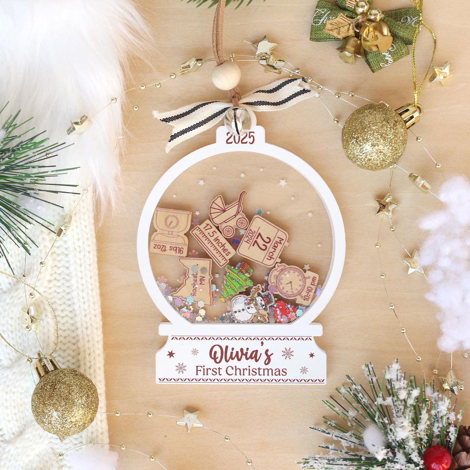 CozyWix™ Custom Christmas Ornament – A Keepsake for Life