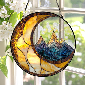 Night Court Stained Glass - Personalized Suncatcher Ornament