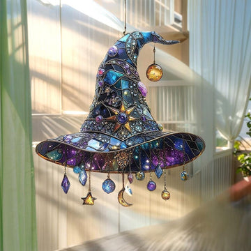 Magic Hat Stained Glass - Personalized Suncatcher Ornament